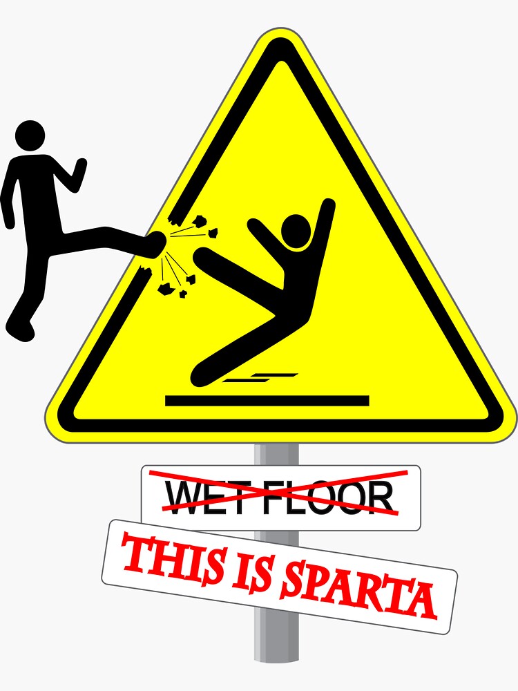 This is SPARTA! Sticker for Sale by NuttyRachy