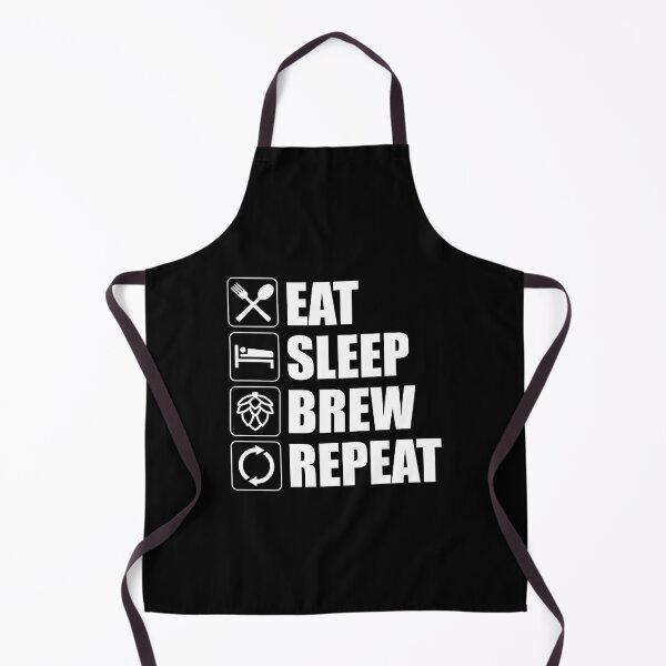 Item preview, Eat Sleep Brew Repeat Funny Beer Home Brewing designed and sold by Cat Lady Designs.