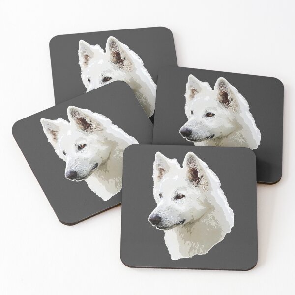 Item preview, White Swiss Shepherd Stunning White Dog designed and sold by ElegantCat.