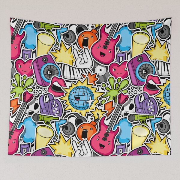 Item preview, Aesthetic Music Pattern designed and sold by SAVWIS.