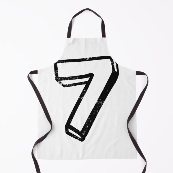 Item preview, Seven then number 7 cute fun font distressed vintage designed and sold by PsychicCatStore.
