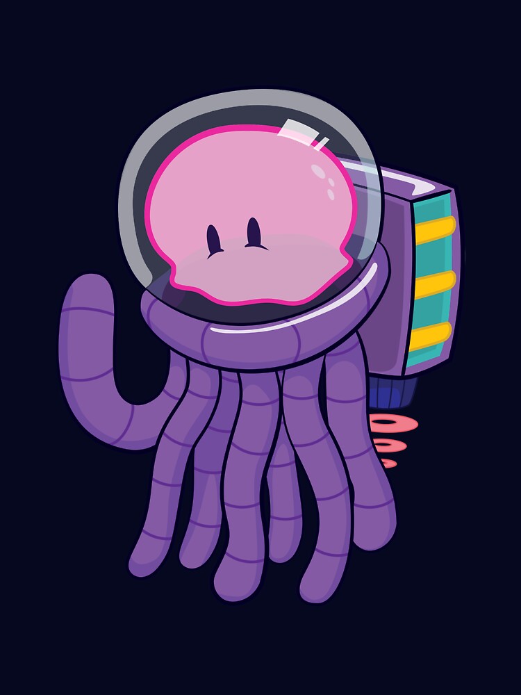 Thumbnail 7 of 7, Essential T-Shirt, Cosmo the Space Jellyfish designed and sold by colbyfayock.