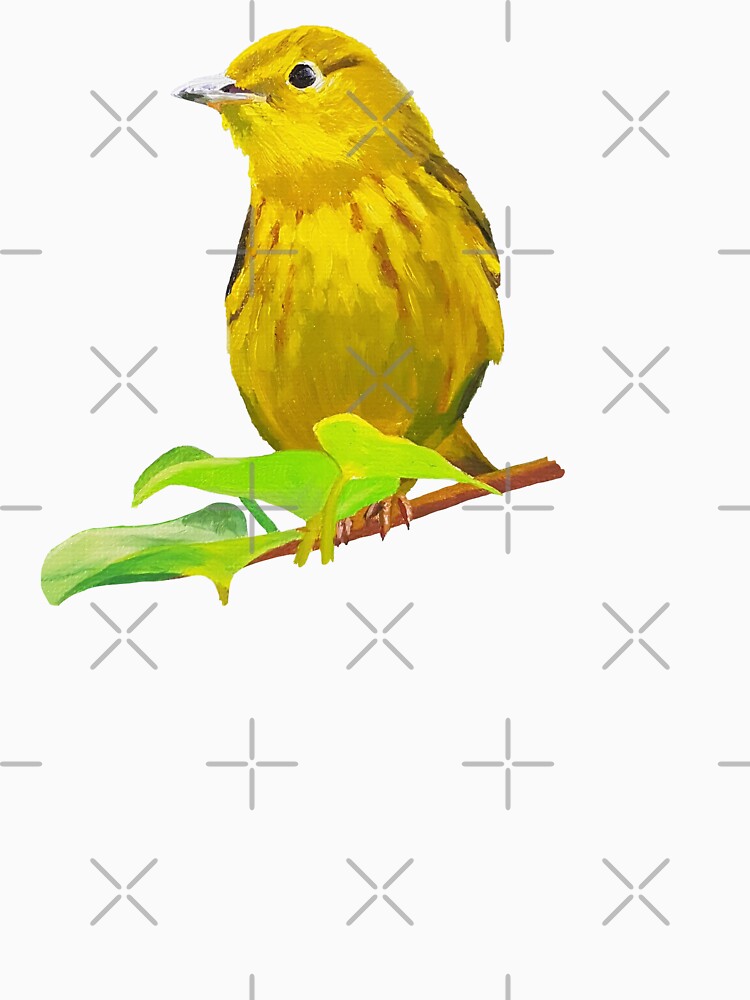 Yellow Warbler bird painting (no background) by EmilyBickell