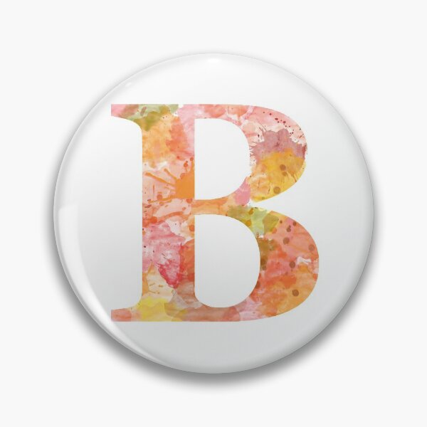 Artikelvorschau, B Monogramm Initial Aquarell Herbstlich entworfen und verkauft von Blissikins.