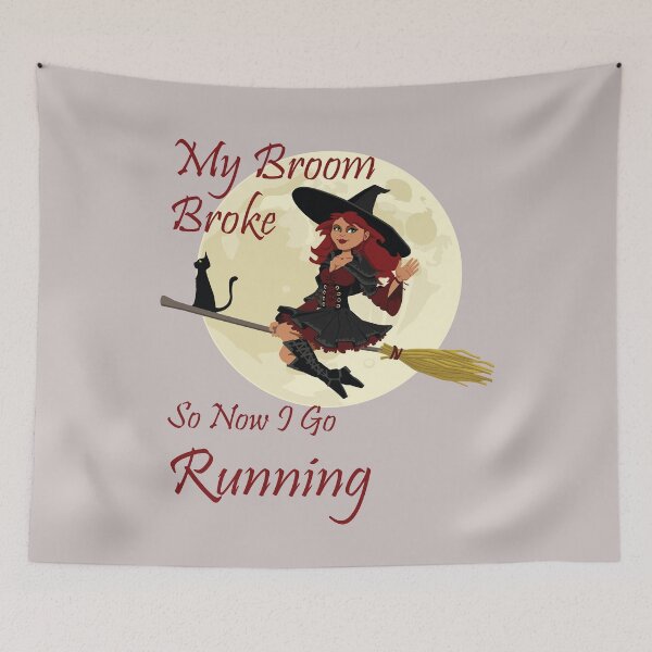 Item preview, My Broom Broke so now i go running designed and sold by amrmab.