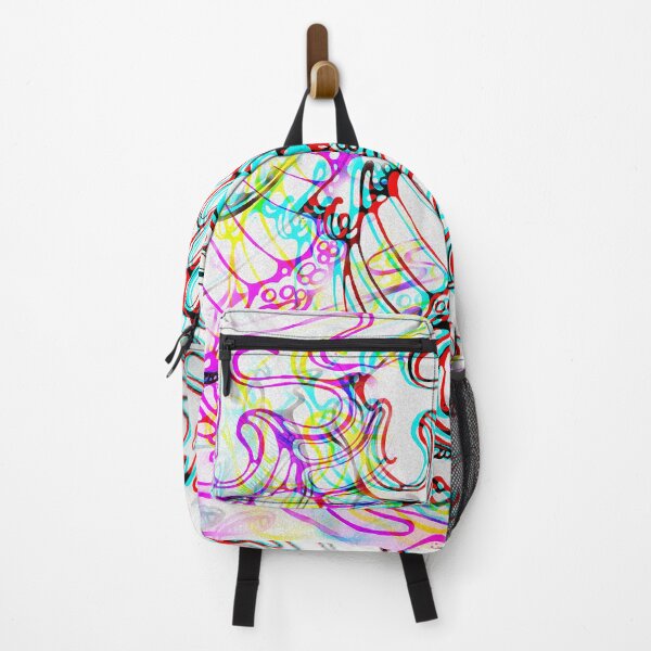 Artikelvorschau, Helle Neon Trippy Octopus und Fisch Tentakel Tintenfisch entworfen und verkauft von iamstevivaughn.