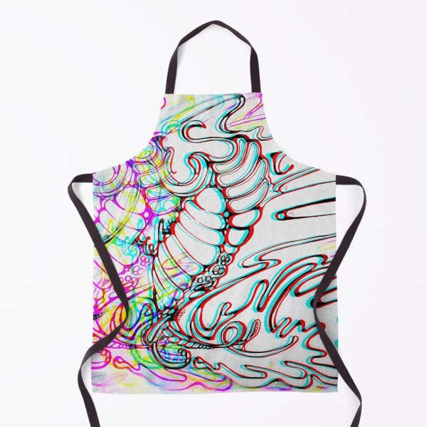Artikelvorschau, Helle Neon Trippy Octopus und Fisch Tentakel Tintenfisch entworfen und verkauft von iamstevivaughn.