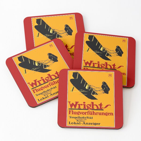 Item preview, WRIGHT BROTHERS : Vintage 1909 Rare German Advertising Print designed and sold by posterbobs.