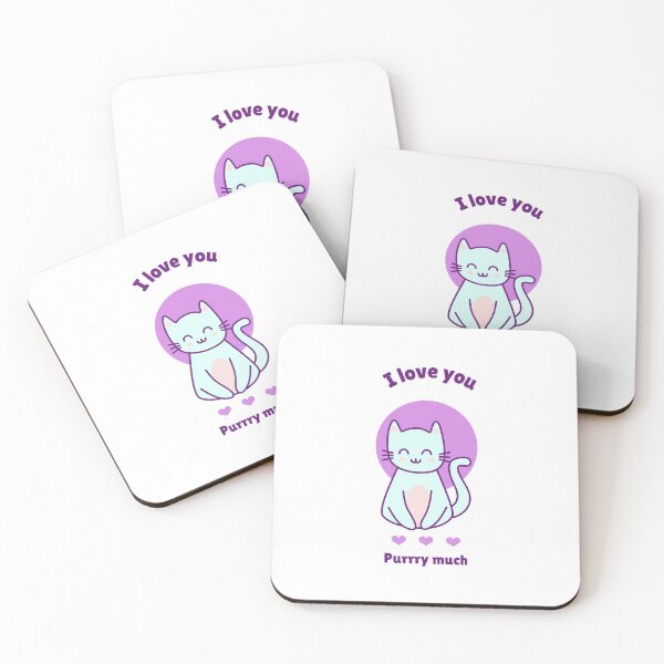 Item preview, I Love You Purry Much designed and sold by TeckDesigns.