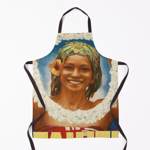 Artikelvorschau, Tahiti retro poster entworfen und verkauft von CorasPosters.