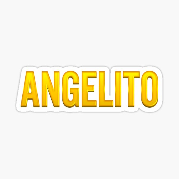Vista previa del artículo con la obra «Angelito Name», diseñado y vendido por xesed.