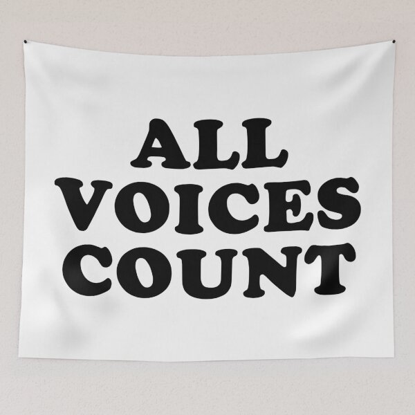 Item preview, ALL VOICES COUNT designed and sold by MadEDesigns.