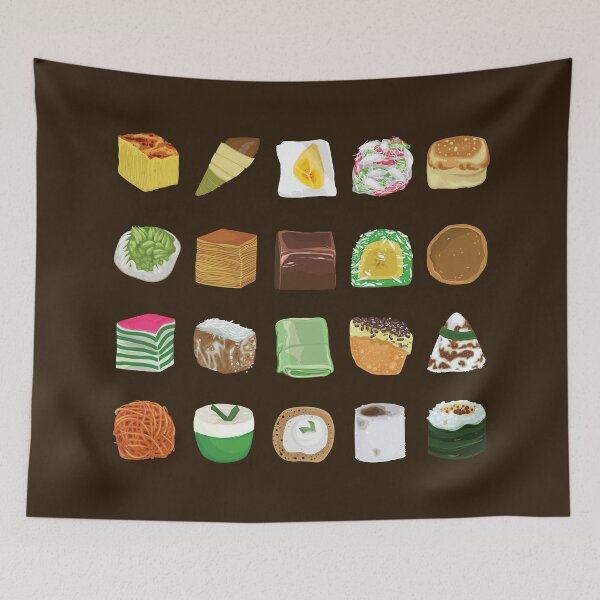 Item preview, Assorted Traditional South East Asian Kue Kuih Snacks Set designed and sold by Alicia Chee.