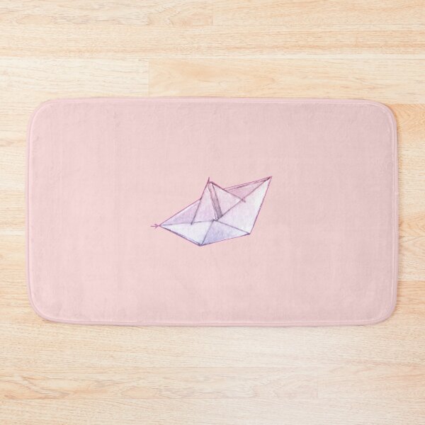 Item preview, just a little boat - pink on pink bg - watercolor by Tizi Graphics designed and sold by TiziGraphics.