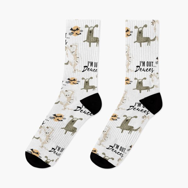 Item preview, I'm Out...Deuces Funny Mummy Scary Dog  designed and sold by Lifestylenoise.