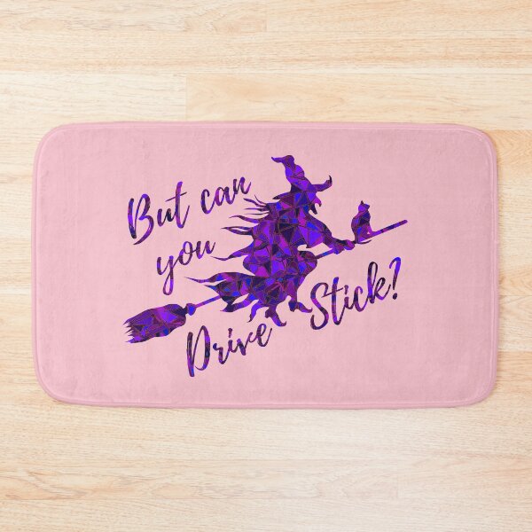 Item preview, But Can You Drive Stick? She can witches! Halloween Witch on a Broom Purple designed and sold by SeaStories88.
