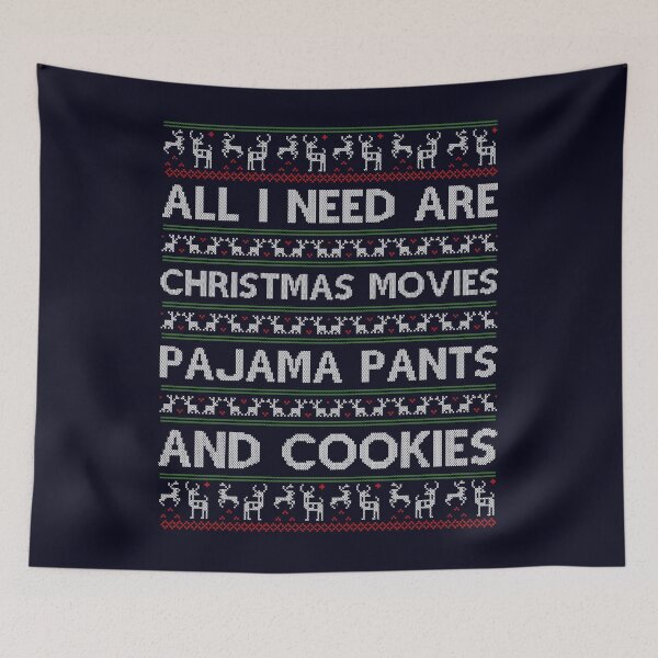 Item preview, Christmas movies pajama pants and cookies designed and sold by mmos.