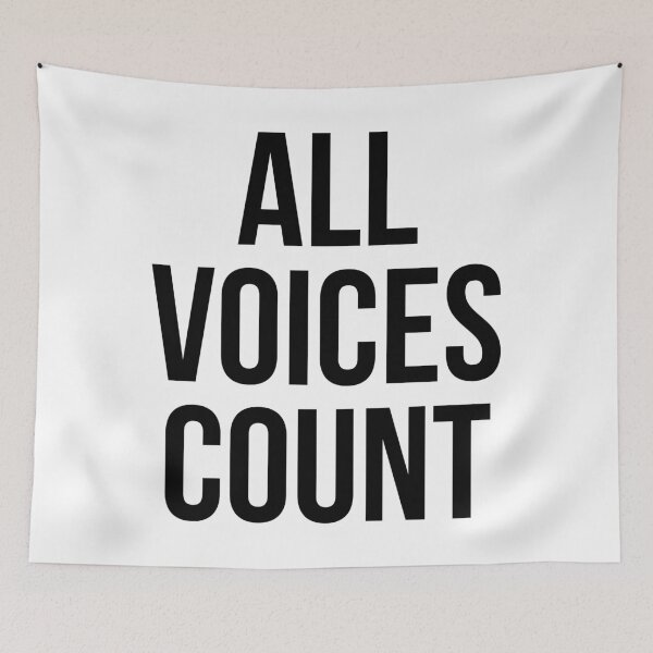 Item preview, ALL VOICES COUNT designed and sold by MadEDesigns.