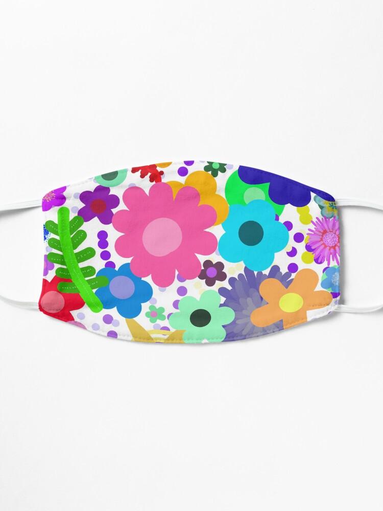 Alternate view of Garden of flowers Mask