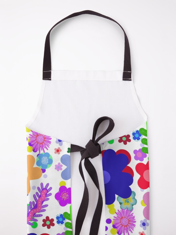Alternate view of Garden of flowers Apron