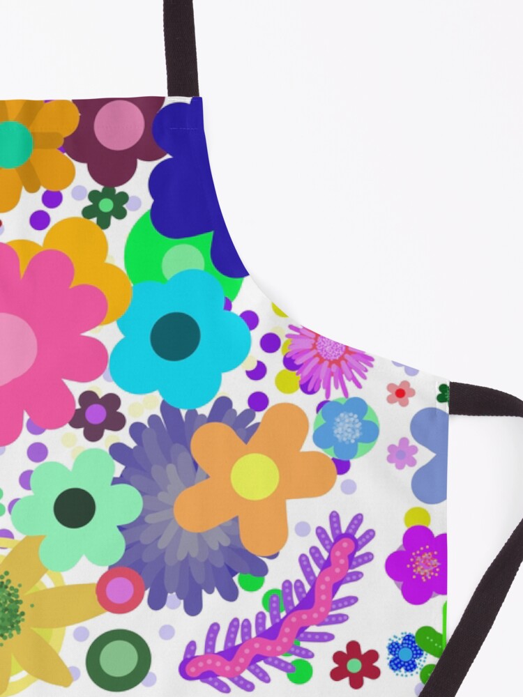 Alternate view of Garden of flowers Apron