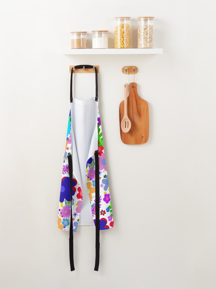 Alternate view of Garden of flowers Apron