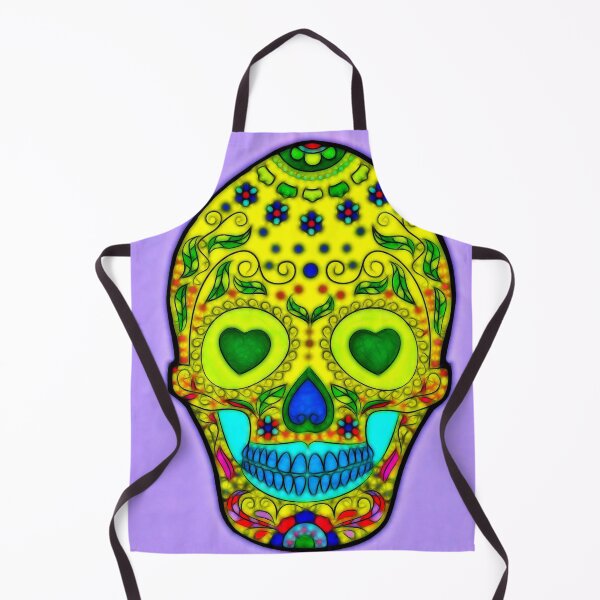 Item preview, Abstract Yellow Skull designed and sold by Mark J Dunn.