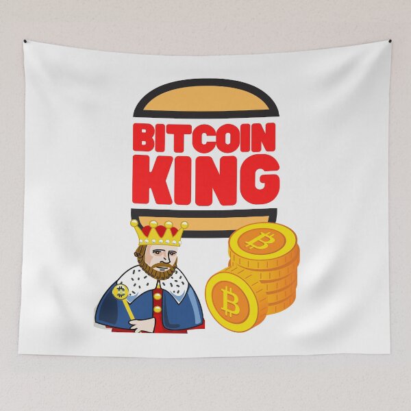 Item preview, Bitcoin King, BTC, Cryptocurrency designed and sold by WinningUniverse.