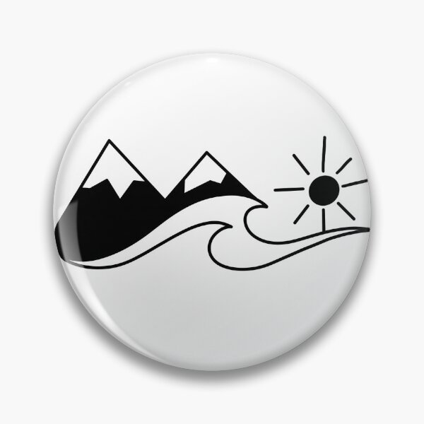 Item preview, Mountain and wave  designed and sold by Heather  Hinson.
