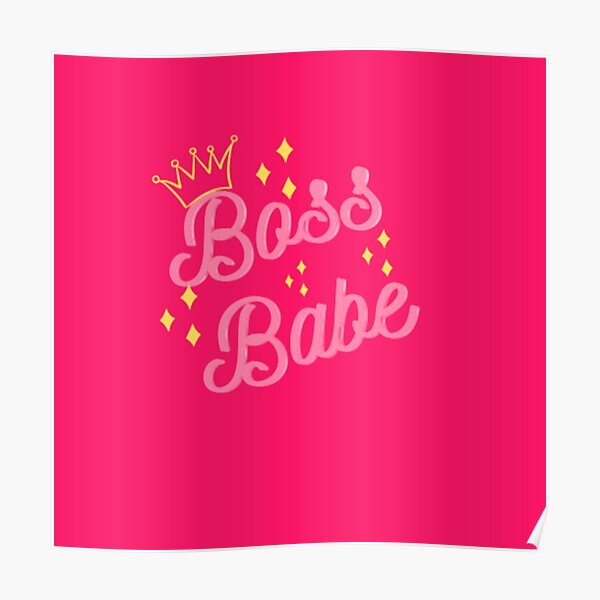 BossBabe Pink Poster
