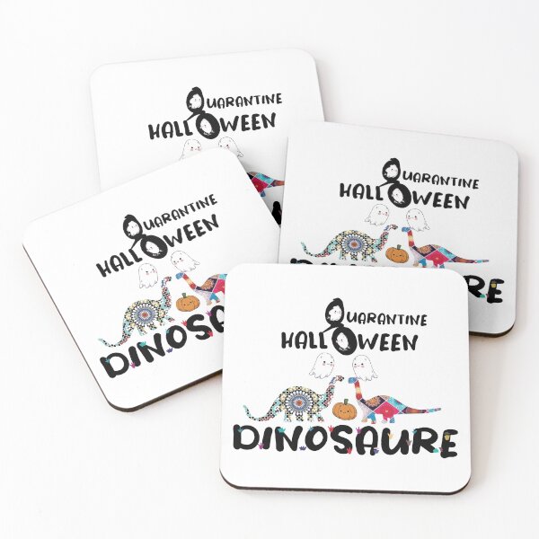 Item preview, Funny Quarantine Halloween Dinosaure T-Shirt designed and sold by hnini.