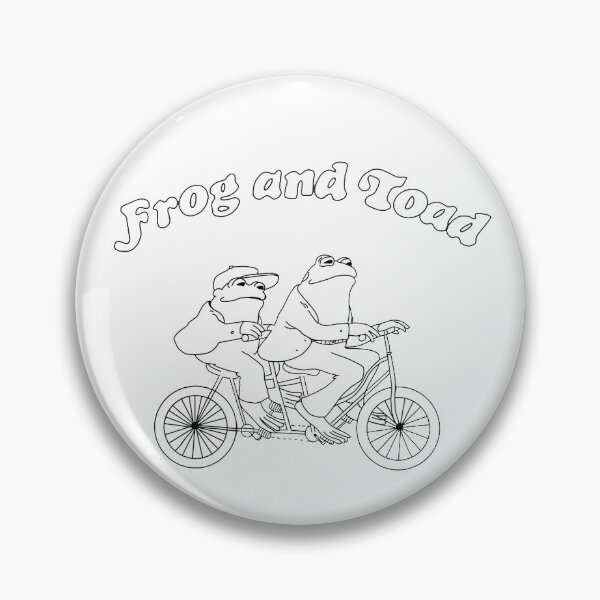 Item preview, FROG AND TOAD RIDING A BIKE - B/W designed and sold by krh327.