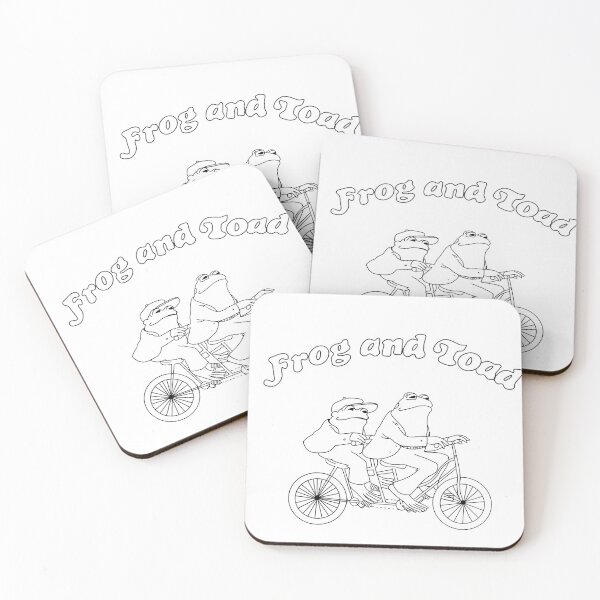 Item preview, FROG AND TOAD RIDING A BIKE - B/W designed and sold by krh327.