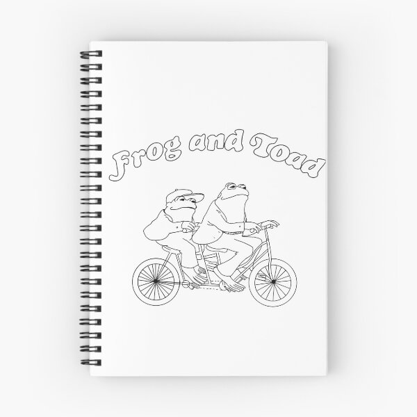 Item preview, FROG AND TOAD RIDING A BIKE - B/W designed and sold by krh327.