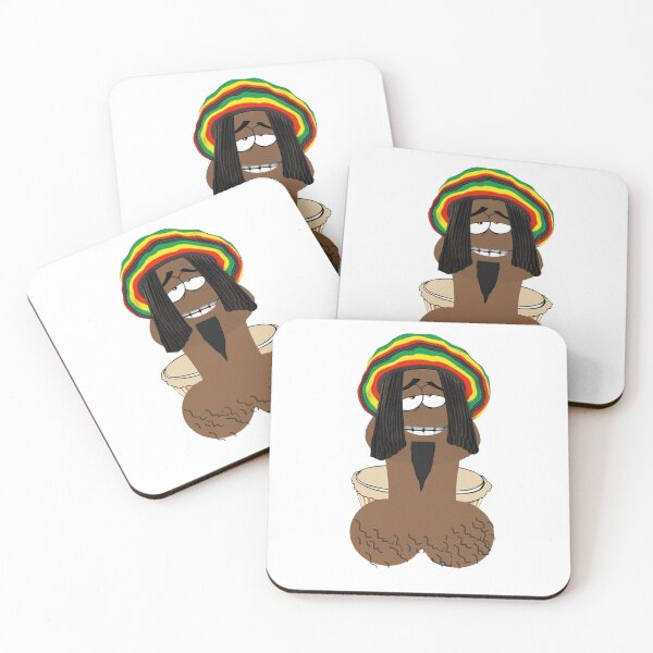 Item preview, Funny Bob Marley Rasta Character Design - Throb Marley designed and sold by Has-Bros-Gaming.