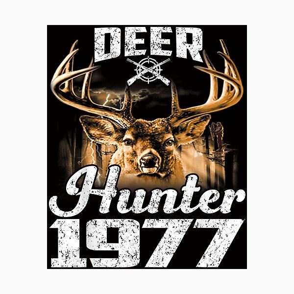 Item preview, Gift for 43 Year Old Deer Hunter 1977 Hunting 43rd Birthday designed and sold by HolmesMillie1.