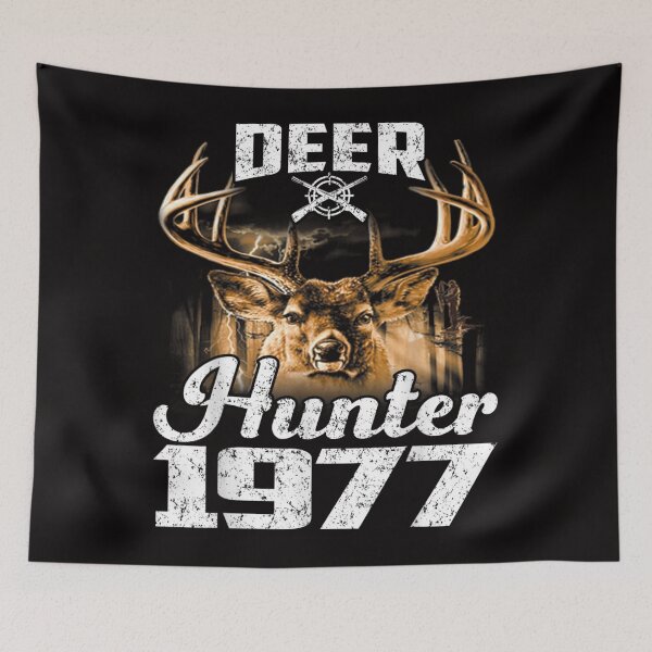 Item preview, Gift for 43 Year Old Deer Hunter 1977 Hunting 43rd Birthday designed and sold by HolmesMillie1.