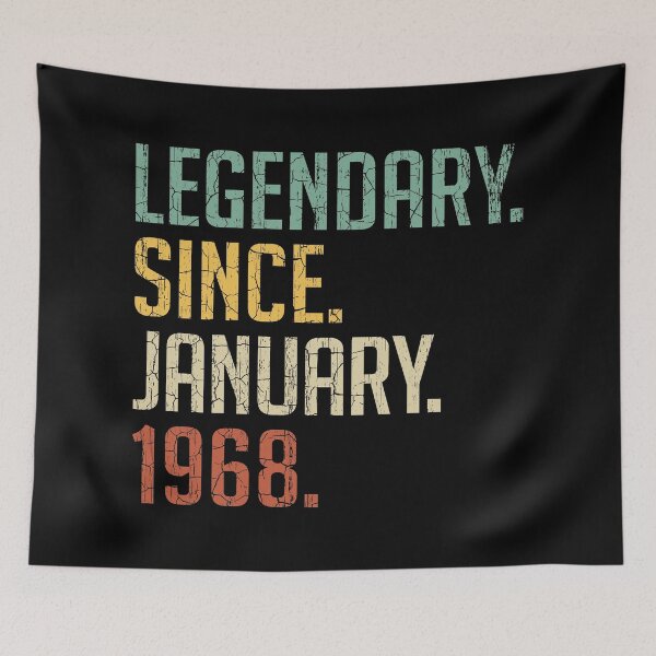 Item preview, Legendary Since January 1968 53rd Birthday Gift 53 Years Old Vintage January 1968 designed and sold by Takatv.
