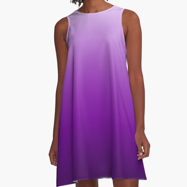Purple Lilac Gradient A-Line Dress