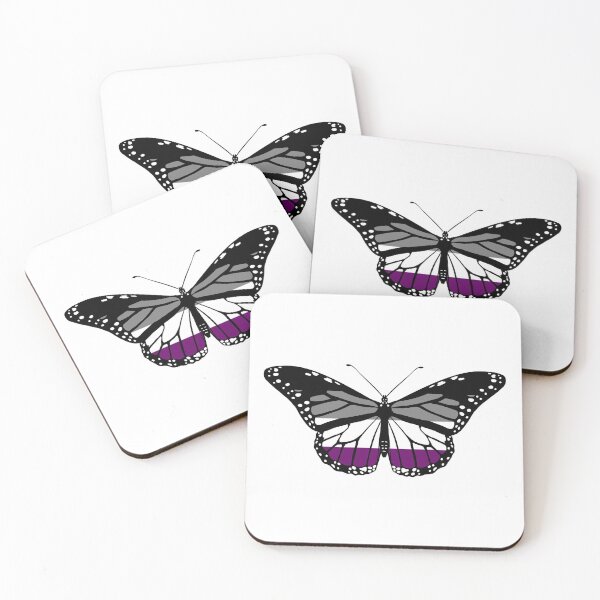 Item preview, Pride Butterfly - Asexual designed and sold by Oceanplume.