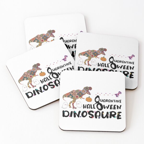 Item preview, Funny Quarantine Halloween Dinosaure T-Shirt designed and sold by hnini.