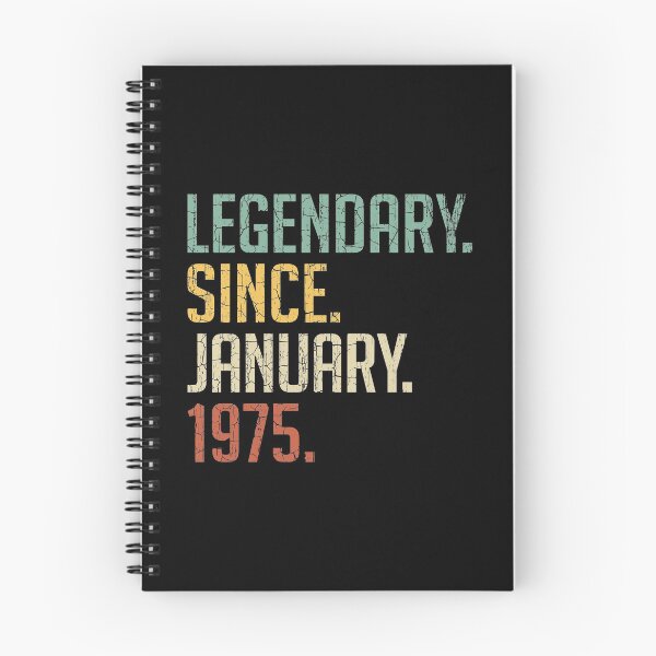 Item preview, Legendary Since January 1975 46th Birthday Gift 46 Years Old Vintage January 1975 designed and sold by Takatv.