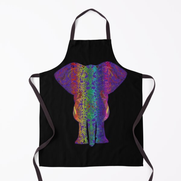 Item preview, Rainbow Purple Elephant on Black V.2 designed and sold by Diego-t.