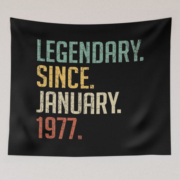Item preview, Legendary Since January 1977 44th Birthday Gift 44 Years Old Vintage January 1977 designed and sold by Takatv.