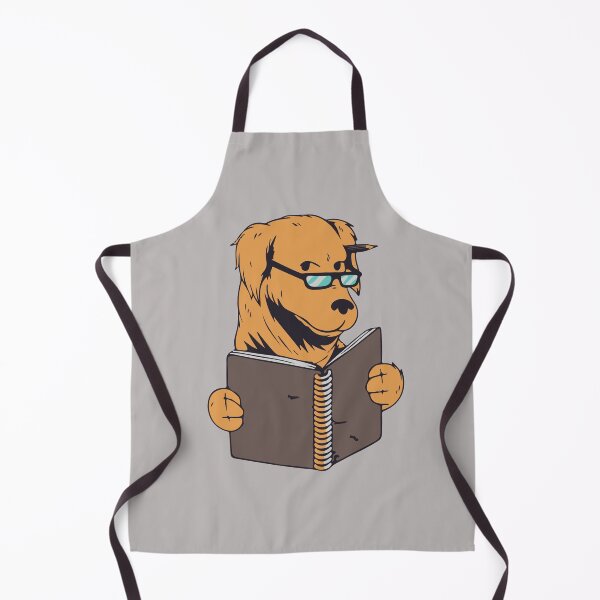 Item preview, Funny smart dog studying designed and sold by Graphix-Space.