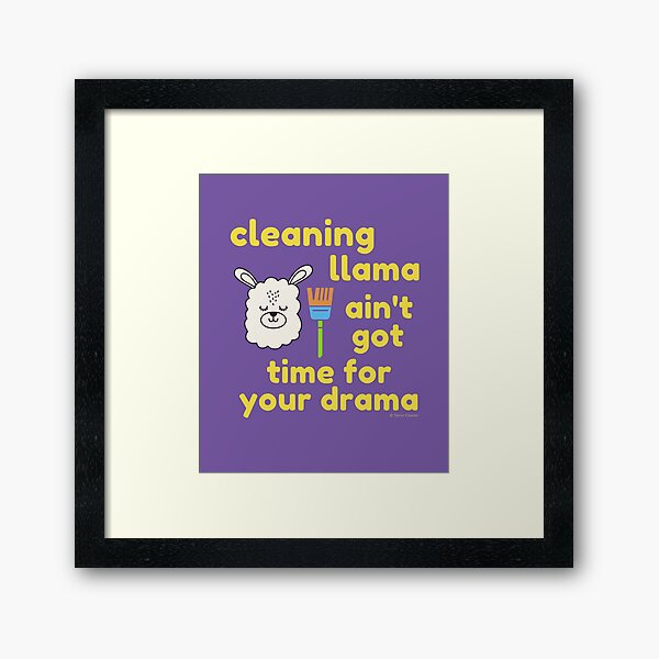 Item preview, Cleaning Llama, Cleaning Crew Humor, Busy Mom Housework designed and sold by SavvyCleaner.