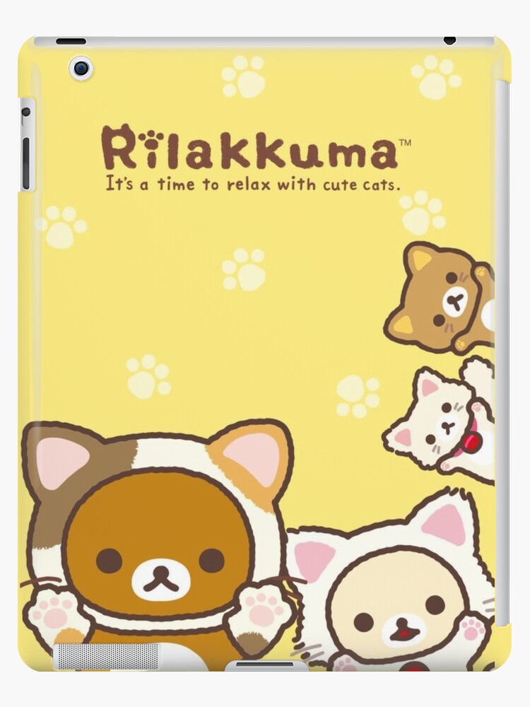 San-X Rilakkuma Cat Bath Clear Pouch