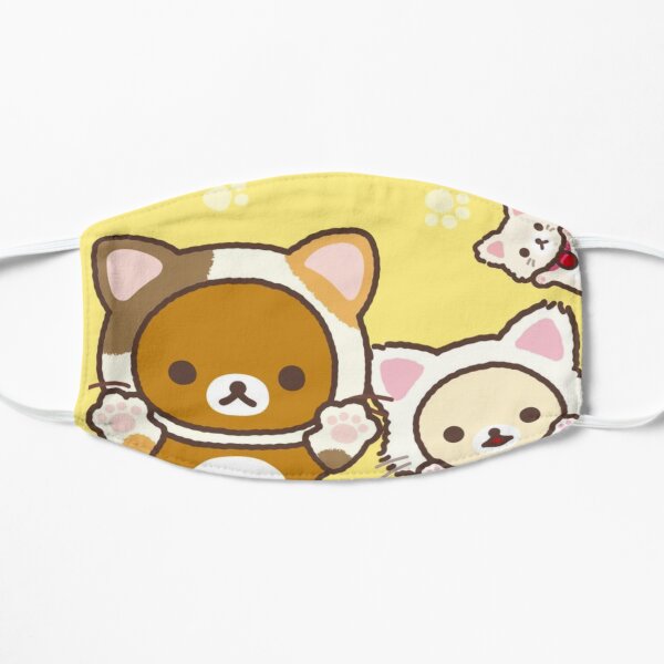 kitty rilakkuma and friends “it’s time to relax with cute cats” Flat Mask