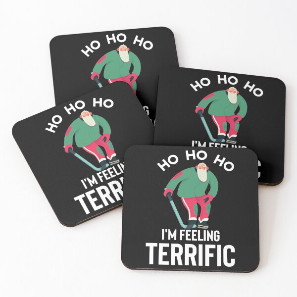 Item preview, Ho Ho Ho, I am feeling Terrific- Perfect Christmas gift for Hockey Lovers!! designed and sold by AmazingEcraft.