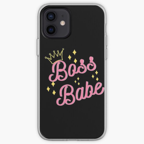 Bossbabe black iPhone Soft Case